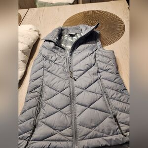 Columbia Women's Gray Quilted Vest XS Excellent